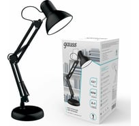 Настольный светильник Gauss модель GTL002 60W 220-240V E27 черный струбцина и основание 1/12 GT0022