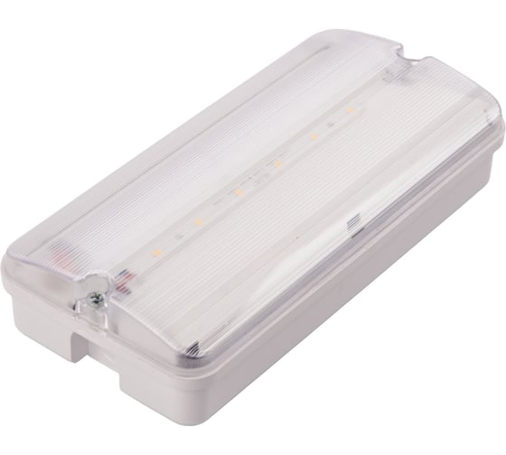 Светильник светодиодный влагозащищенный с БАП Uniel ULW-K25B 6W/4000K/EMG IP65 WHITE UL-00013352