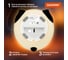 Ночник силиконовый DASWERK LED Панда 106x112x136 мм, белый свет/RGB, USB, аккумулятор 1200 мАч 238937 6