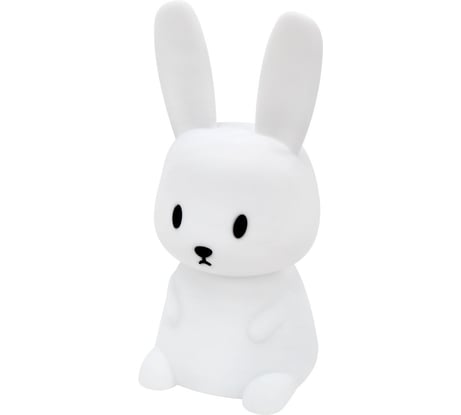 Ночник силиконовый DASWERK LED Ушастый заяц 94x92x202 мм, белый свет/RGB, USB, аккумулятор 1200мАч 238939