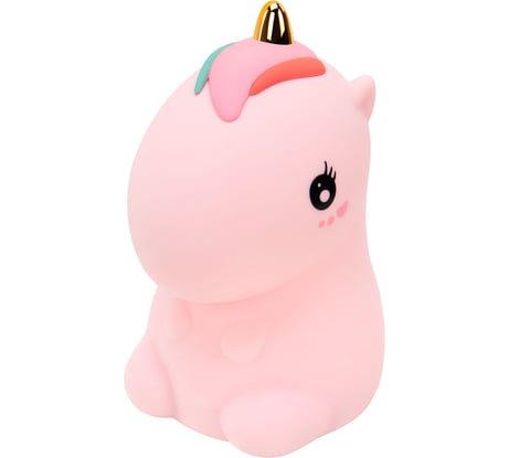 Ночник силиконовый DASWERK LED Единорог 101x120x173 мм, белый свет/RGB, USB, аккумулятор 1200мАч 238941