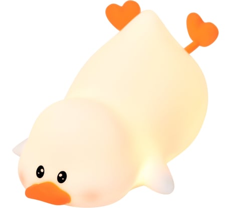 Ночник силиконовый DASWERK LED Утка 101x150x85 мм, белый свет/RGB, таймер, USB, аккумулятор 1200мАч 238936