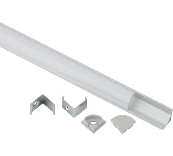 Комплект с угловым анодированным профилем ЭРА 1616R1mset4 16x16мм 1м серебристый 4 шт Б0069409 1