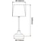 Светильник Uniel UML-B309 E14 CHROME/DARK BLUE UL-00012426 8