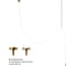 Потолочный светодиодный светильник LOFT IT Thread 10388C Brass 3