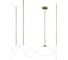 Подвесной светодиодный светильник LOFT IT Thread 10388P/C Brass 1