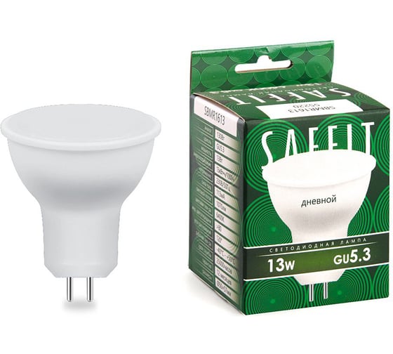 Светодиодная лампа SAFFIT SBMR1613 MR16 GU5.3 13W 6400K 55220 1