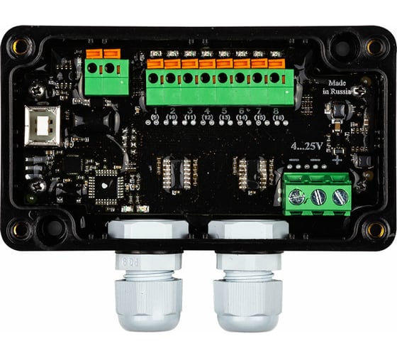 Контроллер MAKSBRIGHT 4-25В, 200/480/960Вт, 8-канальный, 40А, IP65, 115x87x40мм Sigma DMX Pro