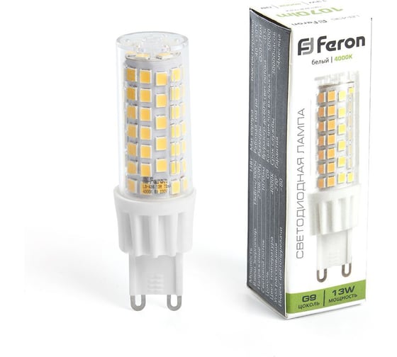 Светодиодная лампа FERON LB-436 G9 13W 4000K 38153