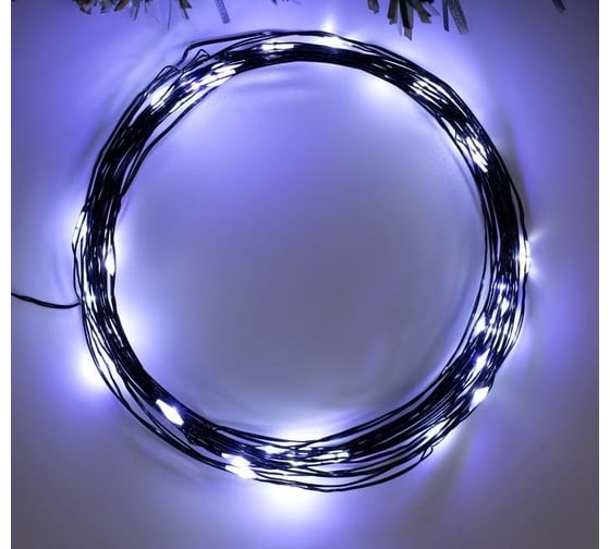 Нить Luazon ROSA IP20, 5 м, Н.Ч. LED1608-50-4.5V, АА*3, 2 режима, белый 5198323 1