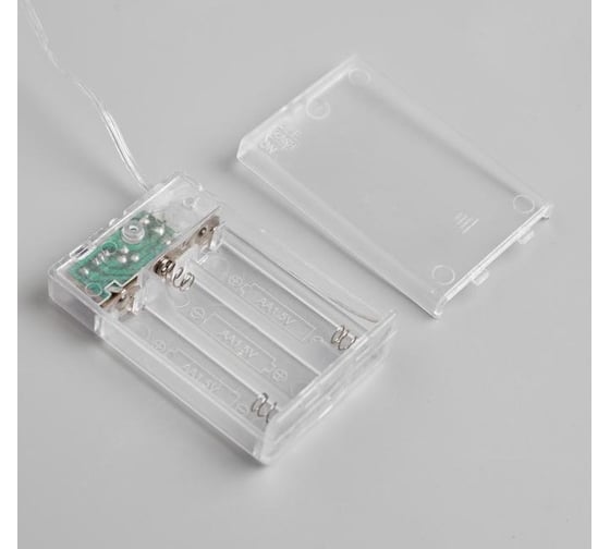 Нить Luazon ROSA IP20, 5 м, Н.Ч. LED1608-50-4.5V, АА*3, 2 режима, белый 5198323
