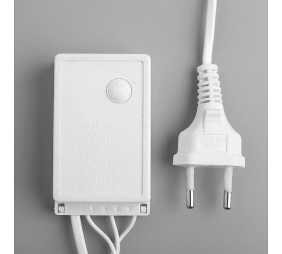 Гирлянда-нить Luazon ECO, IP44, 10 м, Н.Б., LED-100-220V, 8 режимов, мульти 3584134