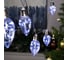 Нить Luazon ROSA 3 м, с насадками Лампочки капля 8 см, IP20, Н.С. LED-80-12V, 8 режимов, белый 6929850 1