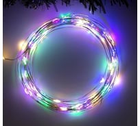 Нить Luazon ROSA IP20, 5 м, Н.С. LED1608-100-4.5V, АА*3, 2 режима, мульти 5198328