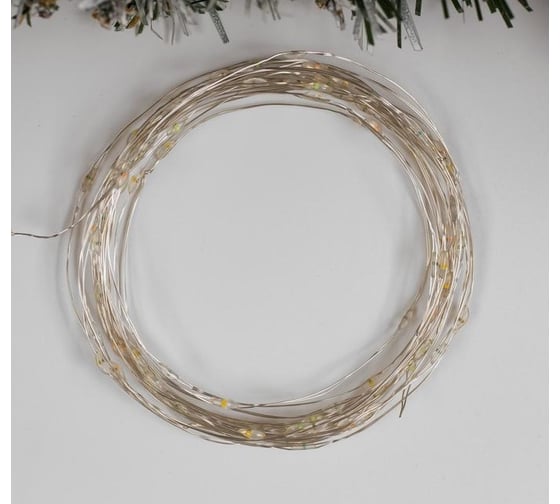 Нить Luazon ROSA IP20, 5 м, Н.С. LED1608-100-4.5V, АА*3, 2 режима, мульти 5198328