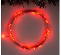 Нить Luazon ROSA IP20, 5 м, Н.С. LED1608-50-4.5V, АА*3, 2 режима, красный 5198311