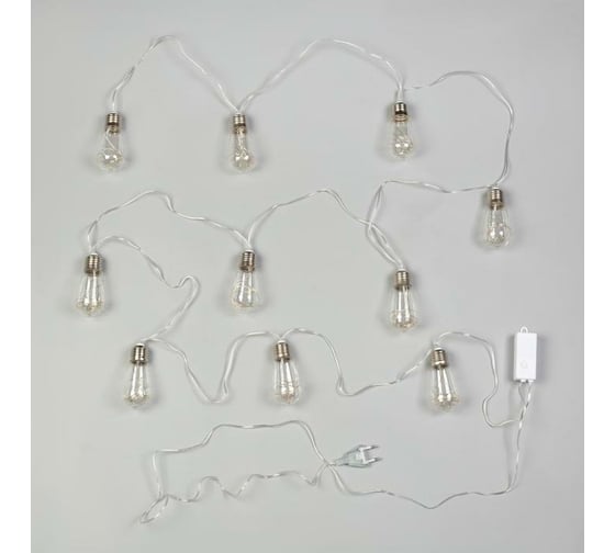 Нить Luazon ROSA 3 м, с насадками Лампа 8 см, IP20, Н.С. LED-80-12V, 8 режимов, мульти 6929846