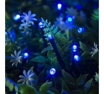 Нить Luazon ECO IP44, 20 м, Н.Т. LED-200-1.2VSOLAR, 2 режима, синий 4137013