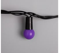 Нить Luazon DCR IP44, Шарики, d=1.5, см 20 м, Н.Т. LED-200, 8 режимов, фиолет 185547
