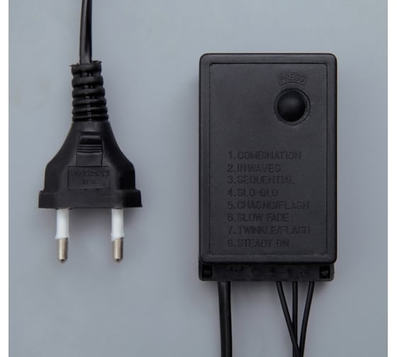 Нить Luazon ECO IP44, 10 м, Н.Т. LED-100-220V, 8 режимов, фиолет 187230