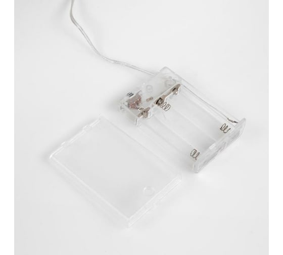 Нить Luazon ROSA IP20, 5 м, Н.С. LED1608-50-4.5V, АА*3, мерцание белым, белый 5198313