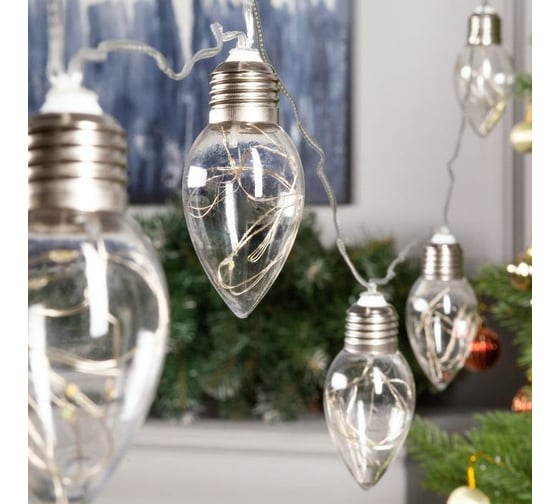 Нить Luazon ROSA 3 м, с насадками Лампочки капля 8 см, IP20, Н.С. LED-80-12V, 8 режимов, мульти 6929849