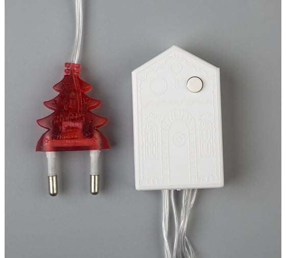 Нить Luazon ECO IP20, 20 м, Н.С. LED-200-220V, 8 режимов, красный 3556810