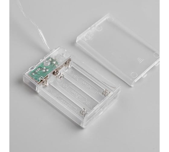Нить Luazon ROSA IP20, 5 м, Н.З. LED1608-50-4.5V, ААx3 не в комплекте, 2 режима, теплый белый 5198327