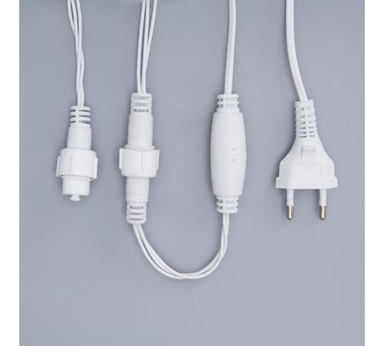 Гирлянда-нить Luazon SPEC, IP44, УМС, 10 м, Н.Б., 3W, LED-100-220V, белый/синий 1080040