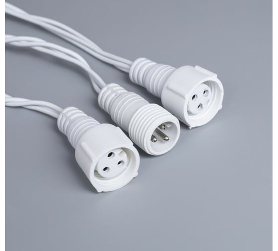 Гирлянда-нить Luazon SPEC, IP44, УМС, 10 м, Н.Б., 3W, LED-100-220V, белый/синий 1080040