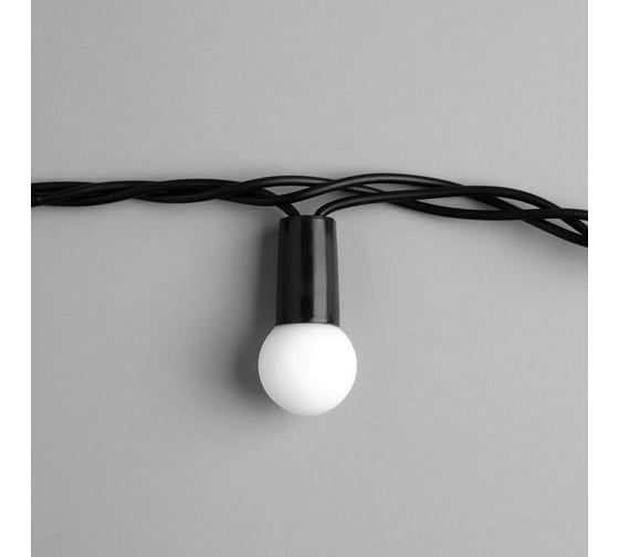 Нить Luazon DCR IP44, Шарики, d=1.5 см 10 м, Н.Т. LED-100-220V моргает, мульти 671566