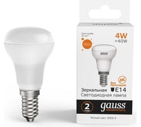 Лампа Gauss Elementary R39 4W 300lm 3000K E14 LED  63114