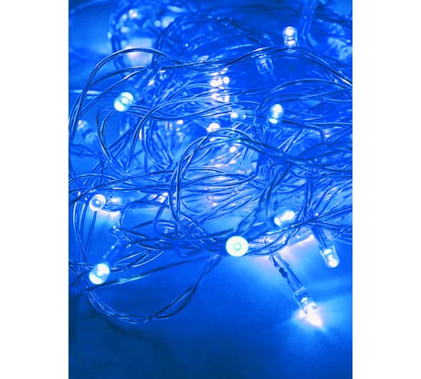 Светодиодная гирлянда КОСМОС 80 светодиодов, синий, 8.8м, 8 режимов KOC_GIR80LED_B