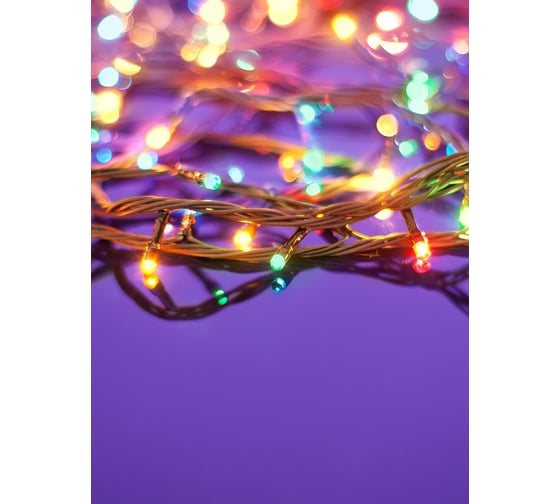 Светодиодная гирлянда КОСМОС 50 светодиодов, RGB, 6.5м, 8 режимов KOC_GIR50LED_RGB