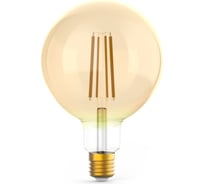 Диммируемая лампа Gauss Filament G125 10W 820lm 2400К Е27 golden LED 1/20 158802010-D