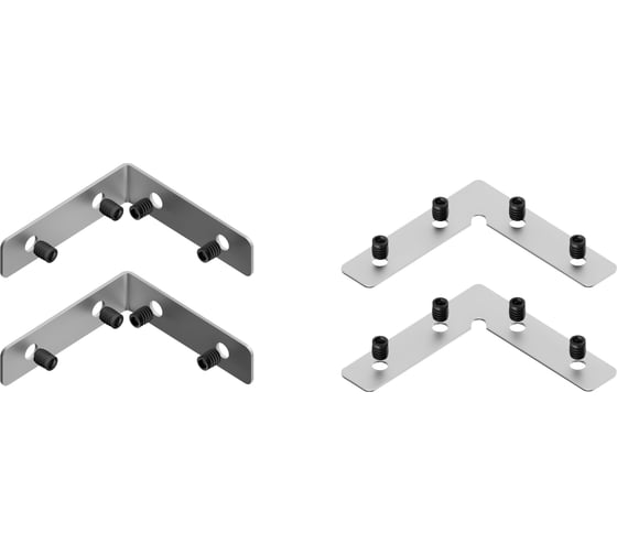 Комплект угловых соединителей Hesby Lighting для шинопровода под натяжной потолок (4 шт.) ElDeko HSBL_0190 1