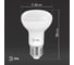 Набор лампочек ЭРА STD LED R638W860E27 светодиодные (EC) E27 / Е27 10 Вт рефлектор, холодный белый свет, 10 шт Б0056466 5
