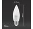 Набор лампочек ЭРА RED LINE ECO LED B356W827E27 светодиодные (В) Е27 / E27 6 Вт свеча, теплый белый свет, 10 шт Б0056667 3