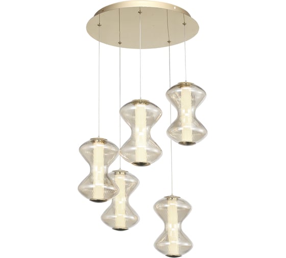 Светильник подвесной ST LUCE золото/коньячный LED 1*28W 3000K SL6136.233.01 1