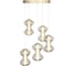 Светильник подвесной ST-Luce золото/коньячный LED 1х8W 3000K ST luce SL6136.233.01 3