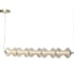 Светильник подвесной ST-Luce золото/коньячный LED 1х8W 3000K ST luce SL6136.243.01 3