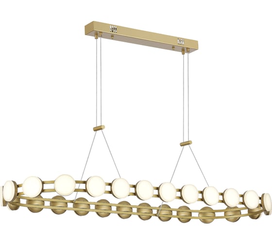 Светильник подвесной ST LUCE золотистый/белый LED 1*50W 4000K SL6610.203.26 1