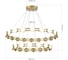 Светильник подвесной ST-Luce золотистый/белый LED 1х70W 4000K ST luce SL6610.203.36 5