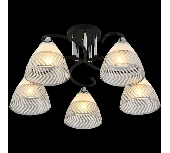 Потолочная люстра ReLuce 11391-0.3-05B BK+CR 1