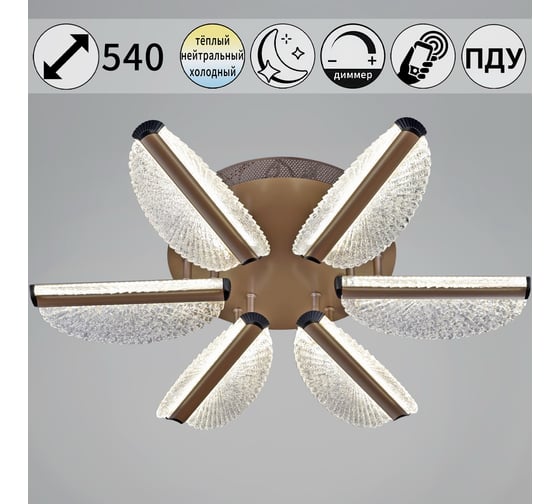 Потолочный светодиодный светильник ReLuce 00490-0.3-06S champagne silver 1