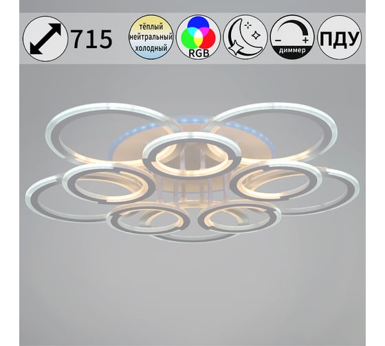 Потолочный светодиодный светильник ReLuce 09820-3.3-5+5A WH (RGB) 1