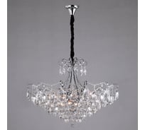 Подвесной светильник Eurosvet 10080 12 хром/прозрачный хрусталь Strotskis 00000081821