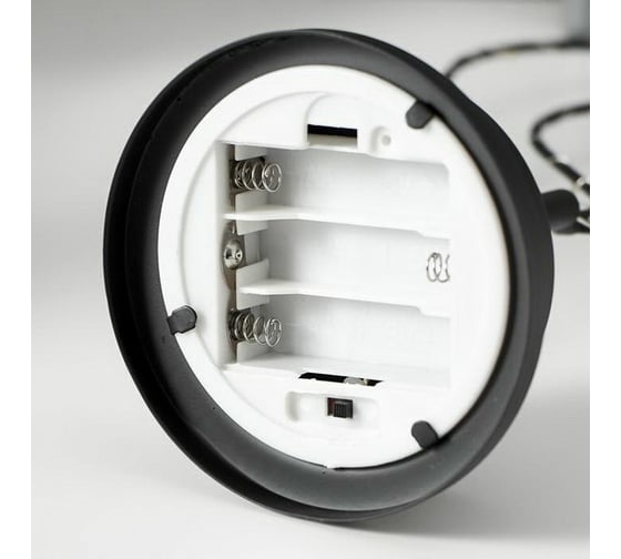 Ночник "Сердце" RISALUX LED от батареек 3хАА черный 10х18,5х29,8 см 5138446