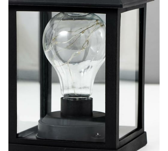 Ночник "Фонарь 3" RISALUX LED от батареек 3хААА черный 10,5х10,5х21,5 см 5383691