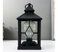 Ночник "Фонарь 1" RISALUX LED от батареек 3хААА черный 10,5х10,5х20 см 5383689
